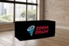 Picture of Colored Logo Black Table Drop - 2 Sizes