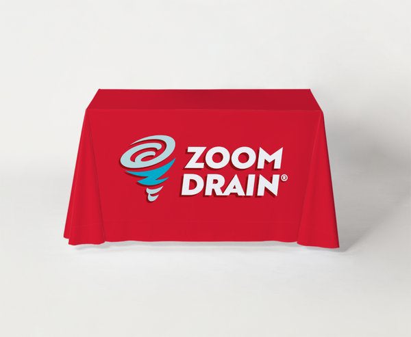 Picture of Colored Logo Red Table Drop - 2 Sizes