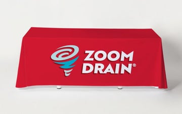 Picture of Colored Logo Red Table Drop - 2 Sizes