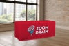 Picture of Colored Logo Red Table Drop - 2 Sizes