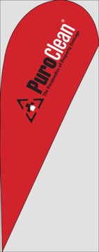 Picture of Red - 10' Teardrop Flag