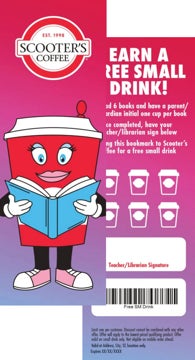 Picture of Reading Bookmark (Free Small Drink)