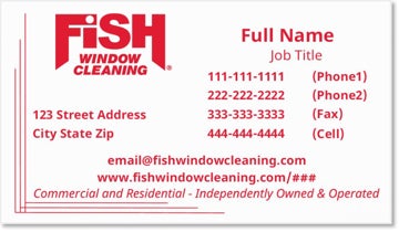 Picture of Red Logo Business Card - 2" x 3.5"
