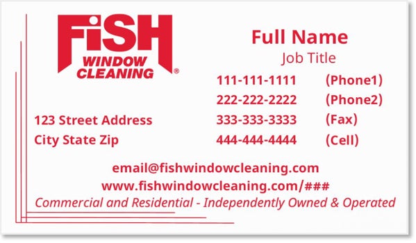 Picture of Red Logo Business Card - 2" x 3.5"