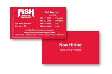 Picture of White Logo Now Hiring - 2" x 3.5"