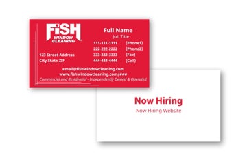 Picture of White Logo Now Hiring 2 - 2" x 3.5"
