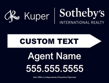 Picture of Custom Text Agent Directional - 18"x24"