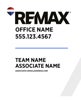 Picture of White Slash - Associate - team Name - 30" x 24"