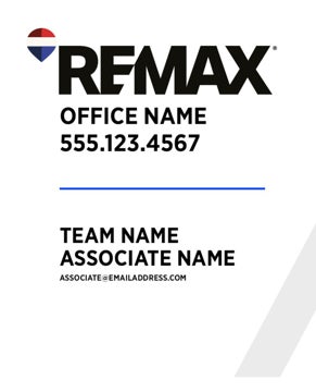 Picture of White Slash - Associate - team Name - 30" x 24"
