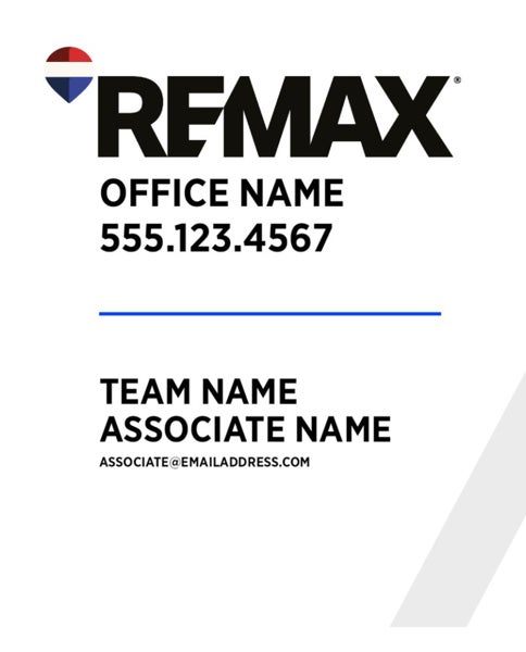 Picture of White Slash - Associate - team Name - 30" x 24"
