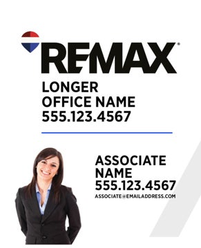 Picture of White Slash - Clipped - Longer Office Name - 30" x 24"