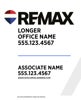 Picture of White Slash - Longer Office Name - Big Balloon - 30" x 24"