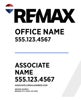 Picture of White Slash - Office Prominent - Address - 30" x 24"