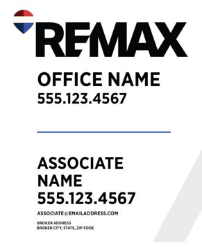 Picture of White Slash - Office Prominent - Address - 30" x 24"