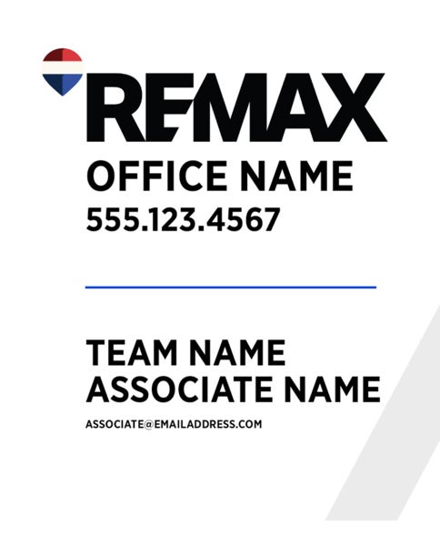 Picture of White Slash - Office Prominent - Associate - Team Logo - Option 2 - 30" x 24"