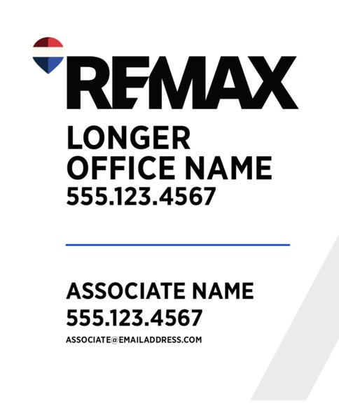 Picture of White Slash - Office Prominent - Longer Office Name - 30" x 24"