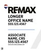 Picture of White Slash - Office Prominent - Primary Designation - 30" x 24"