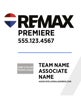 Picture of White Slash - Office Prominent - Team Logo - Big Balloon - 30" x 24"