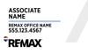 Picture of White Slash - Associate Name - 18" x 30"