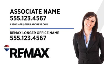 Picture of White Slash - Agent Photo Clipped 6x7.5 - Londer Office Name - 18" x 30"
