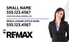 Picture of White Slash - Agent Photo Clipped - Longer Office Name - 18" x 30"
