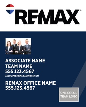 Picture of Blue Slash - Office Prominent - Team Photo - Team Logo - 30" x 24"