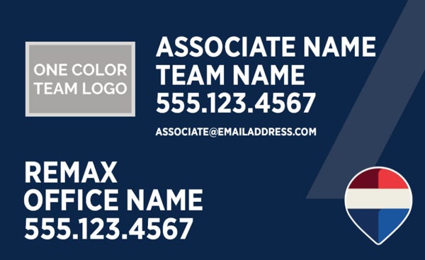 Picture of Blue Slash - Office Prominent -Team Logo - 18" x 30"