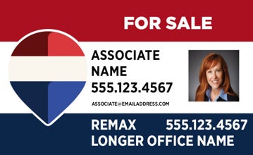Picture of RWB - Office Prominent - Agent Photo - 3 Line - Square - Longer Office Name - 18" x 30"