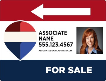 Picture of RWB - For Sale Directional 2 - Left - RWB - 18" x 24"