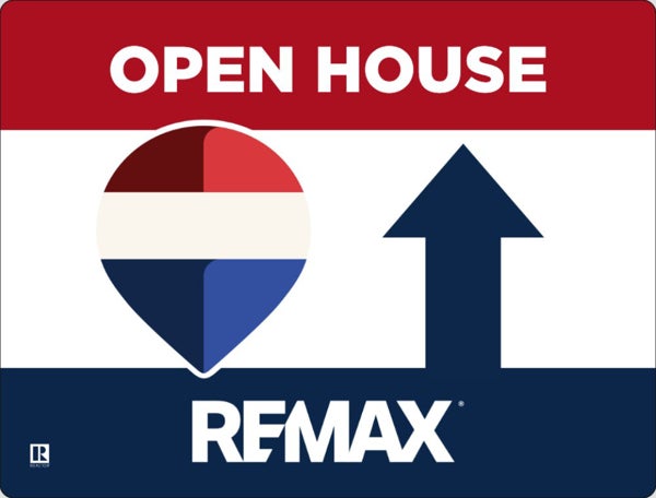 Picture of RWB - Open House Directional - Up - RWB - 18" x 24"