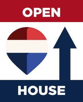 Picture of RWB - Open House Directional Alternate - Up - RWB - 30" x 24"