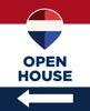 Picture of RWB - Open House Directional - Left - RWB - 30" x 24"