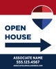 Picture of RWB - Open House Directional - Right - RWB - 30" x 24"