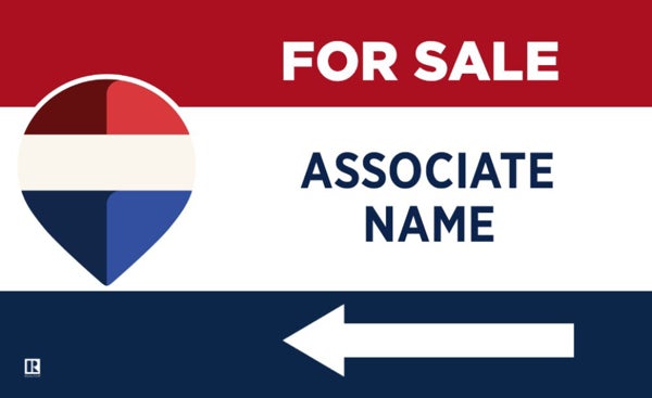 Picture of RWB - For Sale Directional - Left - RWB - 18" x 30"