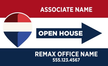 Picture of RWB - Open House Directional - Right - RWB - 18" x 30"