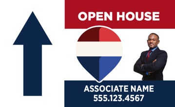 Picture of RWB - Open House Directional - Up - RWB - 18" x 30"