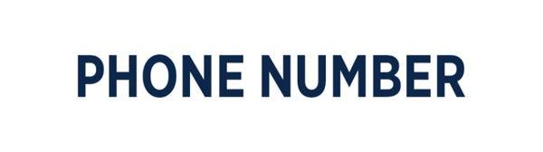 Picture of RWB - Phone Number - 6" x 24"