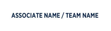 Picture of RWB - associate Name / Team Name - 6" x 24"