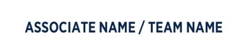 Picture of RWB - associate Name / Team Name - 6" x 30"