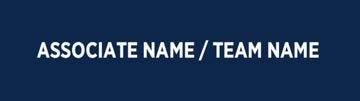 Picture of Blue Slash - associate Name / Team Name - 6" x 24"