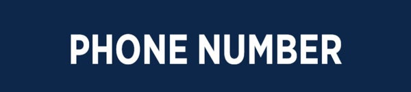 Picture of Blue Slash - Phone Number - 6" x 30"