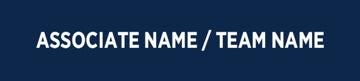 Picture of Blue Slash - associate Name / Team Name - 6" x 30"