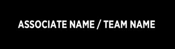 Picture of Black Slash - associate Name / Team Name - 6" x 24"