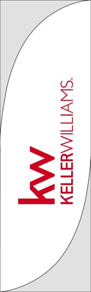 Picture of White Open House - 7.5' Feather Flag