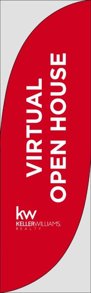 Picture of White Branded 1 - 7.5' Feather Flag