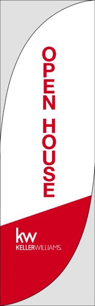 Picture of Red Branded - 7.5' Feather Flag