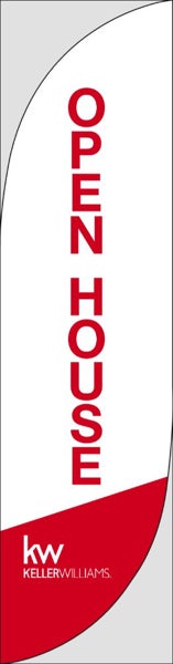 Picture of White Open House - 13' Feather Flag