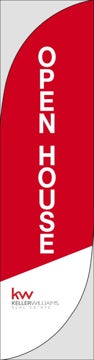 Picture of Red Open House - 13' Feather Flag