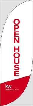 Picture of White Open House - 10' Feather Flag