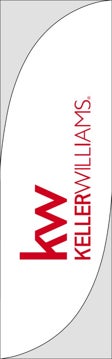Picture of White Branded 2 - 10' Feather Flag